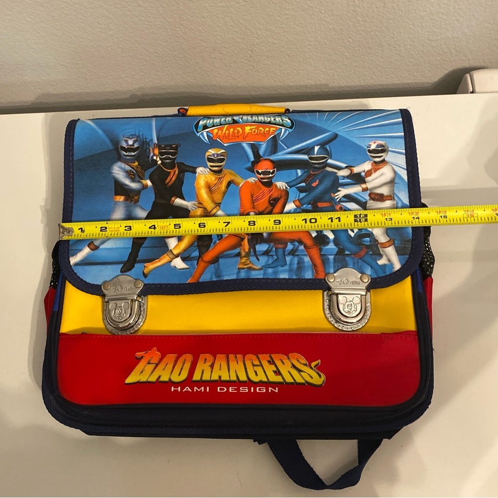 Power Rangers Wild Force/Gao Rangers Hami Design School Book Bag/Backpack - Picture 12 of 14